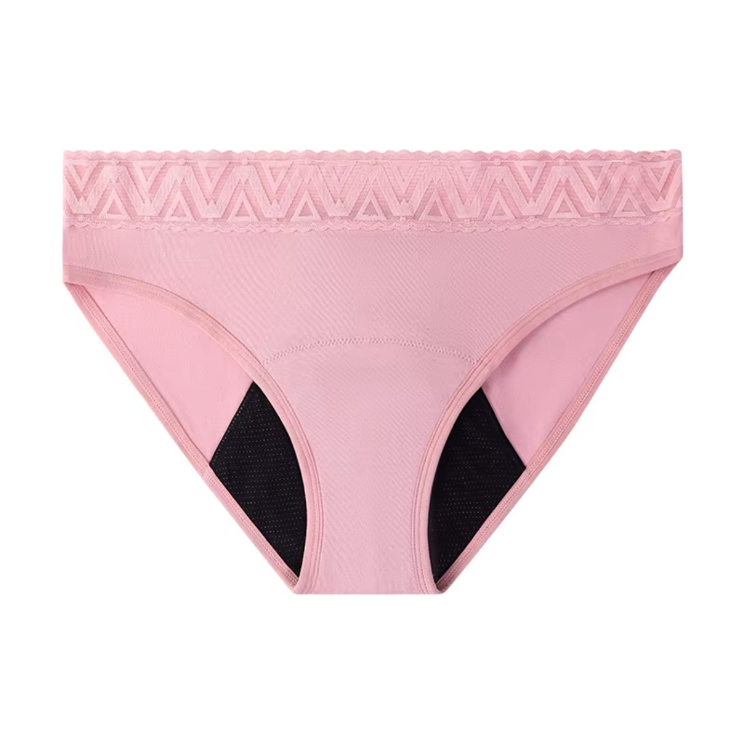 Auslaufsichere Slips mit Spitze – Einzelnes Paar